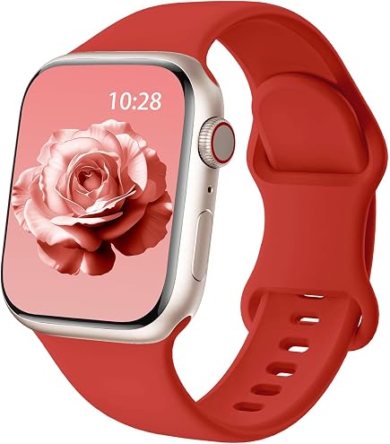 Apple Watch Series 7 (GPS, 41mm) - Red Aluminium Case with Red